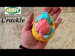 Lush "Crackle" bath bomb - Tub Demo