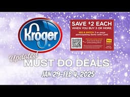 *EGGS!?!?* Kroger UPDATED Must Do Deals for 1/29-2/4 | NEW Mega Sale Deals & MORE