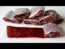 How to Make Strawberry Fruit Leather with 3 ingredients and NO DEHYDRATOR | Homemade Fruit Rollups