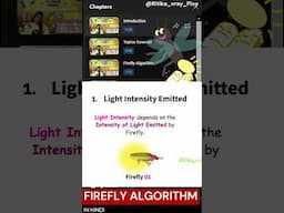 Firefly Algorithm In Hindi #firefly #algorithm