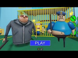 DESPICABLE ME 4 MINIONS BARRY'S PRISON RUN (Scary Obby)