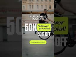 50K on IG! Exclusive offer ✨ 50% OFF your purchase! ▶️ COUPON CODE: 50K50𝟬 #fixedgear #fixie