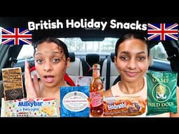 Trying British Holiday Snacks! | HUGE Christmas Haul