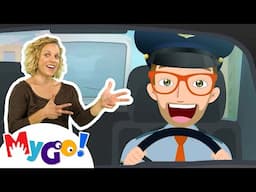 Police Car Song 🚨 | Learn ASL with Blippi! | American Sign Language Videos