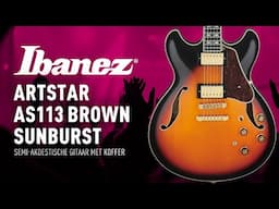 Ibanez Artstar AS113 Brown Sunburst semi-akoestische gitaar