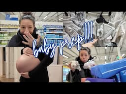 35 weeks pregnant - PREPPING FOR BABY 3! big catchup, postpartum haul & more