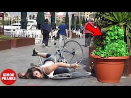 BUSHMAN PRANK: SHE FELL SO BADLY😭😱