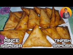 Mince Samosa/samoosa & tinfish samosa recipe| How to make samosa at home #samosarecipe #samosa #diy