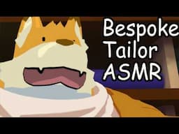 Bespoke Tailor Blan! suit fitting,  measurements and fabric choices! furry asmr