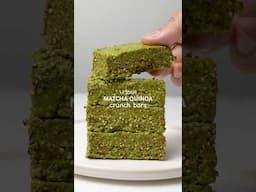 Vegan & Gluten-Free: Matcha Quinoa Crunch Bars #vegan #glutenfree #matcha