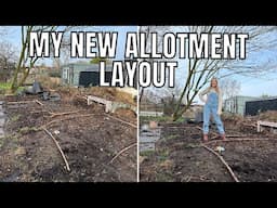 MY NEW ALLOTMENT LAYOUT / ALLOTMENT GARDENING UK