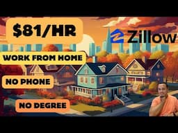 ZILLOW WILL PAY YOU $3,251/WEEK | WORK FROM HOME | REMOTE WORK FROM HOME JOBS | ONLINE JOBS