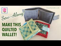 How to Make Bifold Quilted Wallet with Card Slots and Pocket 🌷 Sewing Tutorial Made Easy Pattern 561