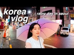 KOREA VLOG ☔️: a fun rainy day in my life in seoul, exploring yongsan & gangnam