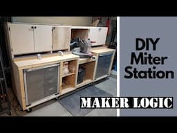 DIY Miter Saw Table, Work Station - With Fence!!! Moveable