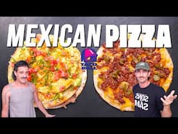 TACO BELL MEXICAN PIZZA BATTLE | SONS OF SAM THE COOKING GUY