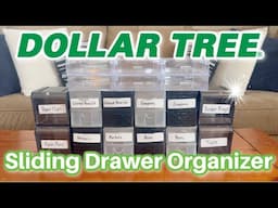 *SLIDING DRAWER* Organizer | Easy Project | Dollar Tree DIY!!!