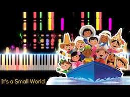 It's a Small World (theme song ) from Disney 's Park Attraction - Piano Cover | Disney Piano Music