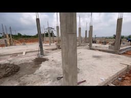 Oversight Columns Works & Block Laying || Building In Ghana 🇬🇭 || Elmina House 🏡 Project