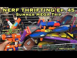 KBFoamStrike's NERF THRIFTING Vlog EP. 45: Summer MEGA Trip  - Vintage Super Soaker Find and More!!!