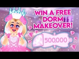 YOU Can Win A DORM MAKEOVER! 🥳 Royale High New School Dorm Makeover Giveaway! 500,000 diamond prize!