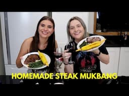 Homemade Aussie Steak Mukbang