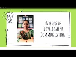 Barriers in Development Communication| Dr. Gitanjali Kalia