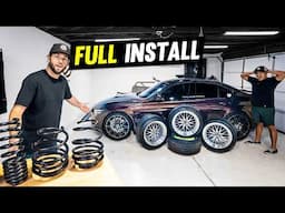 BMW F80 M3/M4 Lowering Springs & BBS Wheels Install (The Easy Way)