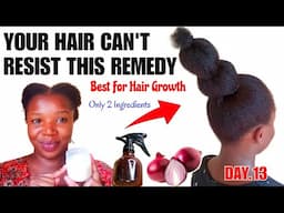 DAY 13: Say Goodbye to Balding, Hair Breakage & Stunted Hair | Grow Healthy Long Hair - Onion Coffee