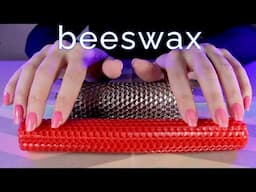 [ASMR] 🐝 Beeswax ⬡ Scratching, Sticky Crinkles, Tracing, Rolling (NO TALKING)