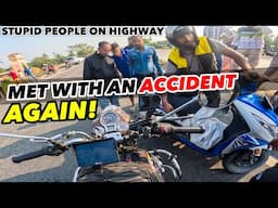 MET WITH ANOTHER ACCIDENT ON MY CLASSIC 350 | INDIAN HIGHWAYS ARE DANGEROUS