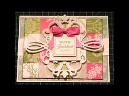 132 Cardmaking Project ❤ Short ❤ Anna Griffin Paper Weaved French Floral Card