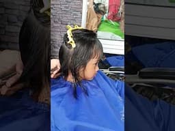 Potong Rambut Kakak Rara #mylove #myfamily #mylittleangel #anak #rara #riri