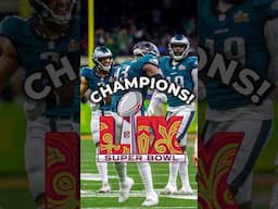 THE EAGLES ARE SUPER BOWL CHAMPIONS #nfl #nflfootball #eagles #shorts #superbowl