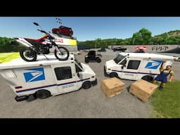 Delivering Motorcycles to Stuntman Track | Farming Simulator 25