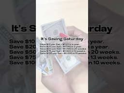 It’s Saving Saturday 🩷 Let’s get to Saving!!!  How much are you saving today? #savings