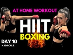 (At Home) SHADOW BOXING Tabata HIIT Cardio Workout -The Challenger 2.0(W10)//SYLVIA NASSER