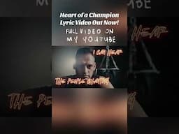 “Heart of a Champion” Lyric video is here!🙌  Full video available on my #YouTube channel now! As al