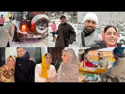 THAR ROXX GOT STUCK IN HEAVIEST SNOWFALL OF KASHMIR | SLEEPING ON ROADSIDE | INDER & KIRAT