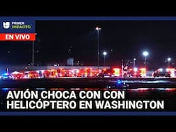 Choca un avión de pasajeros con un helicóptero en Washington DC: mira aquí las imágenes