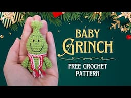 Get Ready for CHRISTMAS with This FREE Grinch Crochet written Pattern!