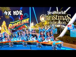 Pipeline: Surf Coaster (Christmas POV) SeaWorld Orlando