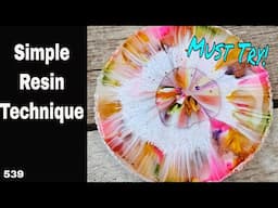 SIMPLE NEW Resin Art Technique that you MUST TRY