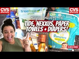 CVS COUPONING THIS WEEK || MAJOR SAVINGS ON TIDE, DIAPERS, NEXXUS + PAPER TOWELS! LESS THAN $1 EACH!