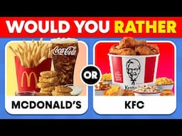 Would You Rather? Junk Food Edition  🍕🍔 Quiz Plug