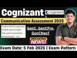 🔥Cognizant Communication Assessment 2025 | Cognizant Updated Exam Pattern | GenC, GenCNext, GenCPro