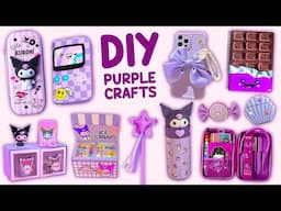 8 DIY PURPLE CRAFT - Kuromi Crafts - School Supplies and more...