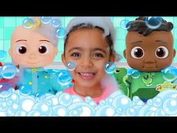 Bath Song + Boo Boo Song with Cocomelon Dolls Pretend Play | Nursery Rhymes & Kids Songs