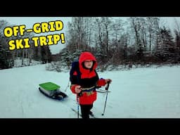 OFF-GRID ALASKA SKI TRIP! Snow, Rain & Cabin Adventure!