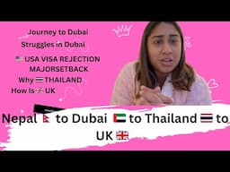 TWICE 🇺🇸 USA VISA REJECTED, DREAM DELAYED CHALLENGES IN DUBAI 🇦🇪AND STARTING FRESH IN 🇬🇧 UK|| Roshna